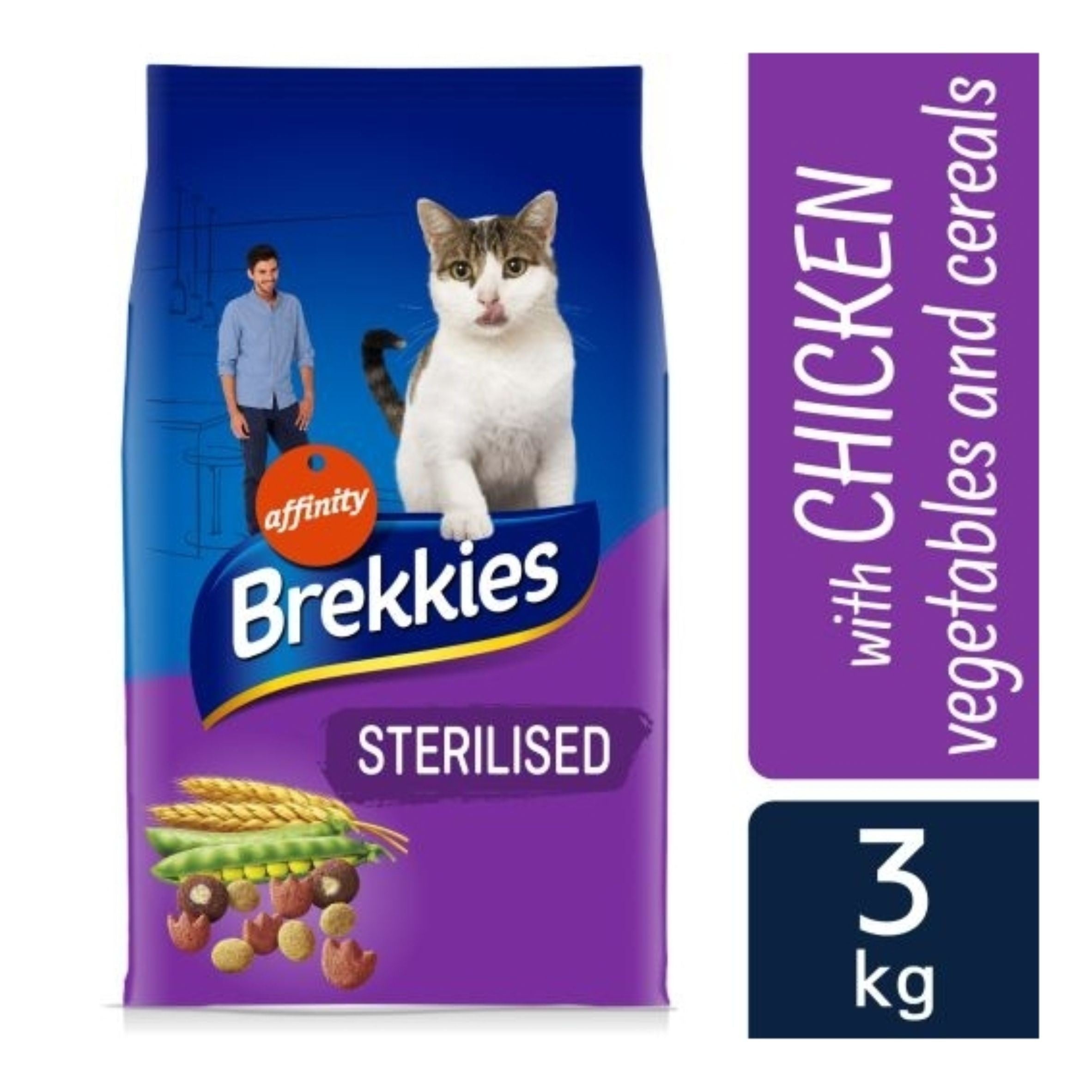 Brekkies Cat Sterilizado Pollo 3 Kg