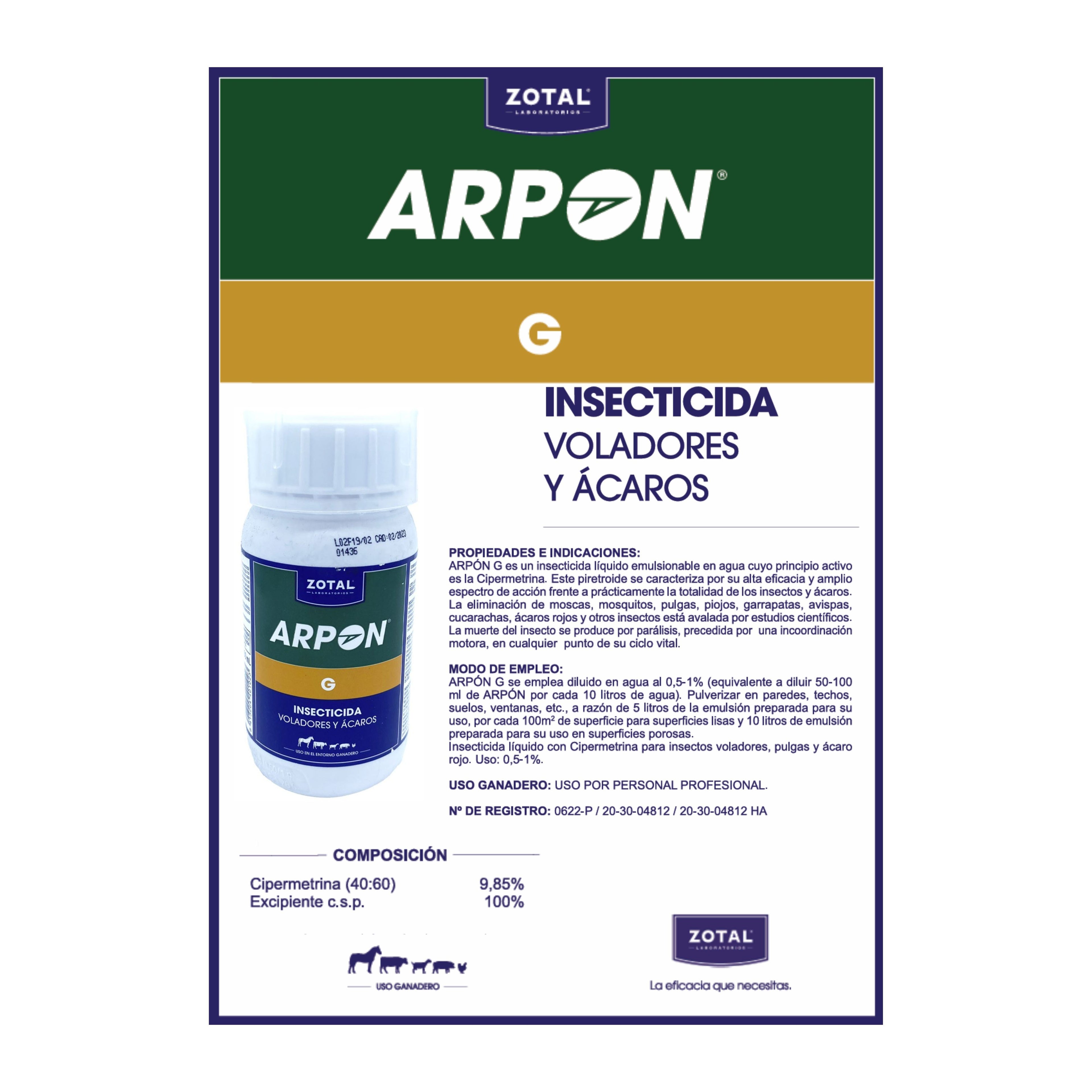 Arpon G Insecticida 250 Ml