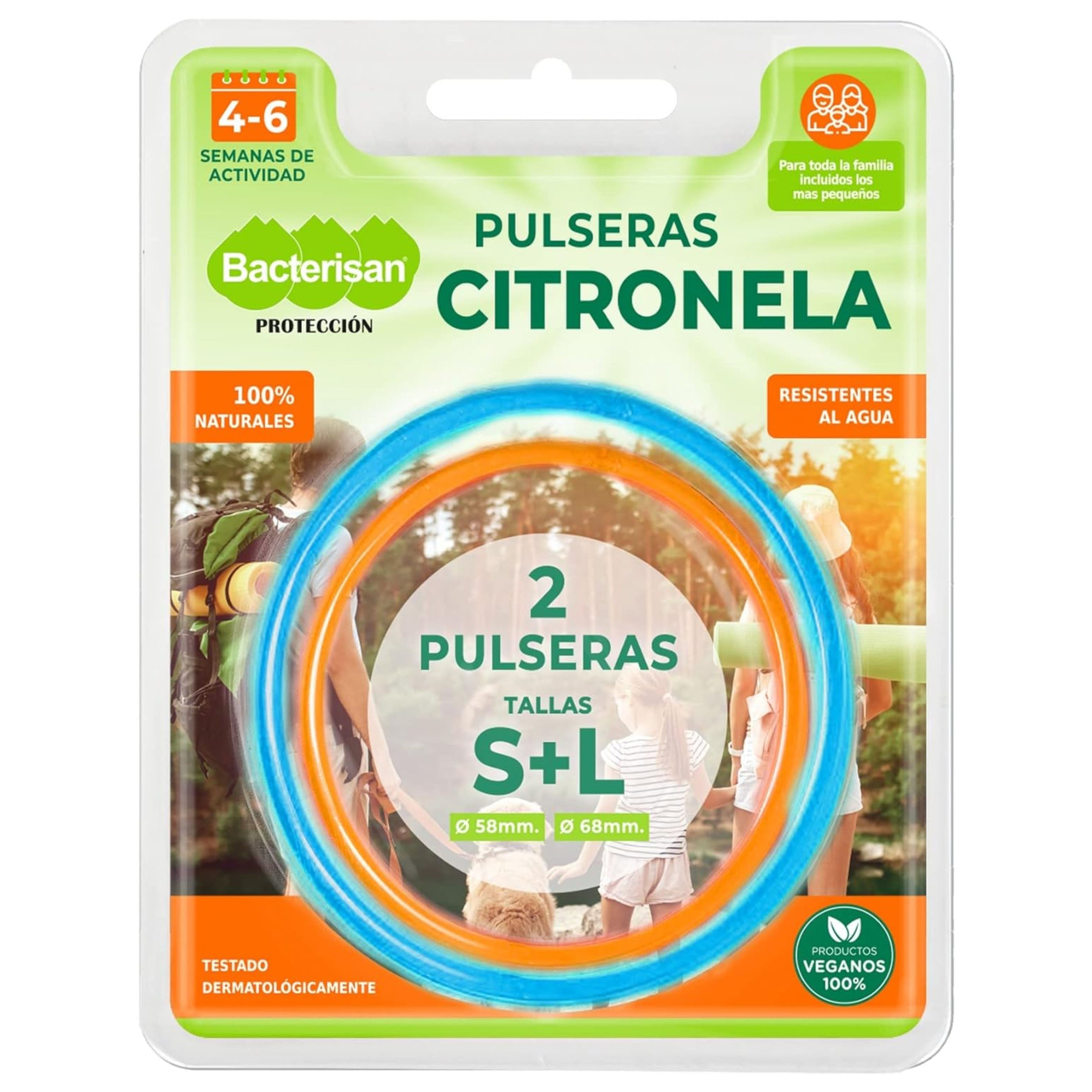 Bacterisan Pulseras Citronela 2 Uds