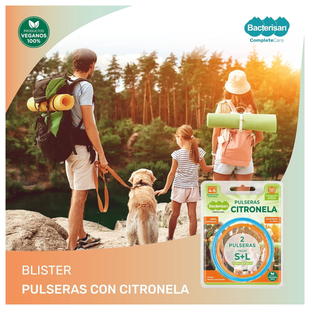 Bacterisan Pulseras Citronela 2 Uds
