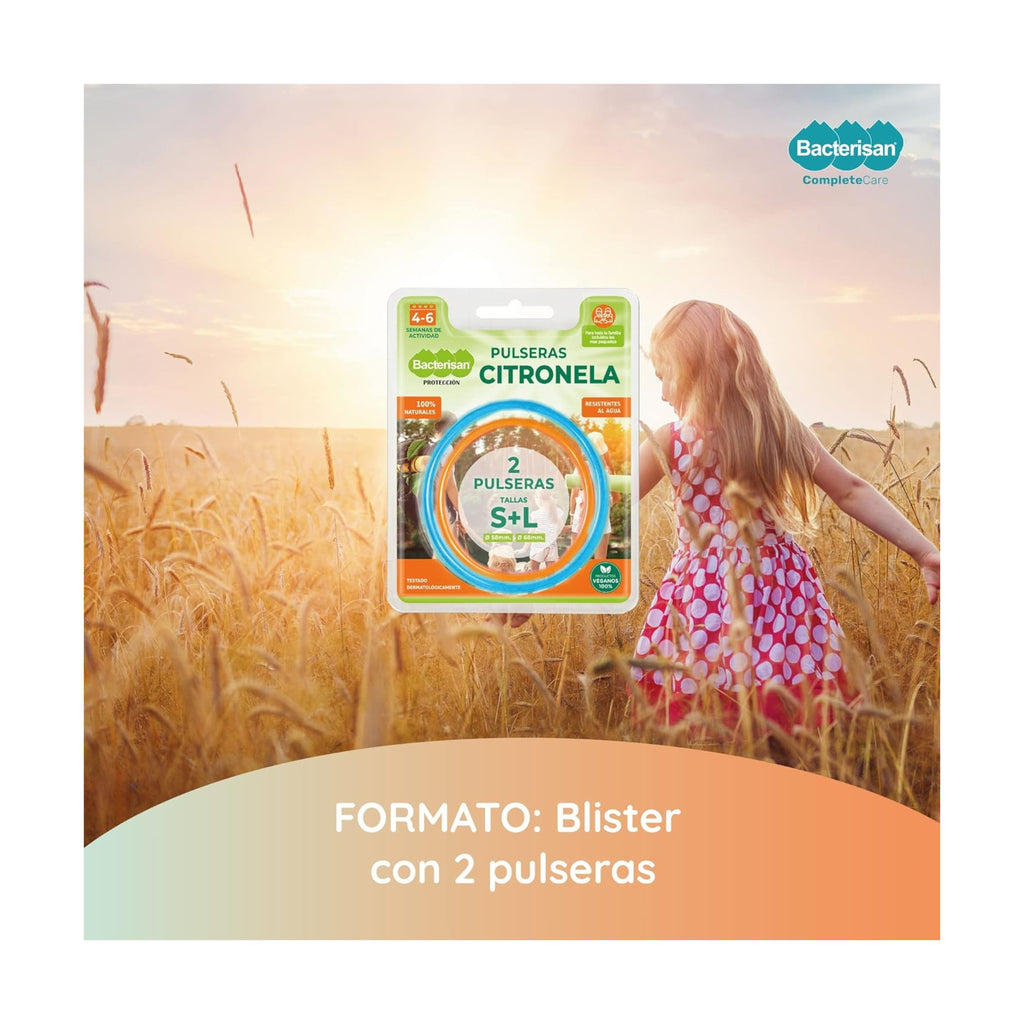 Bacterisan Pulseras Citronela 2 Uds