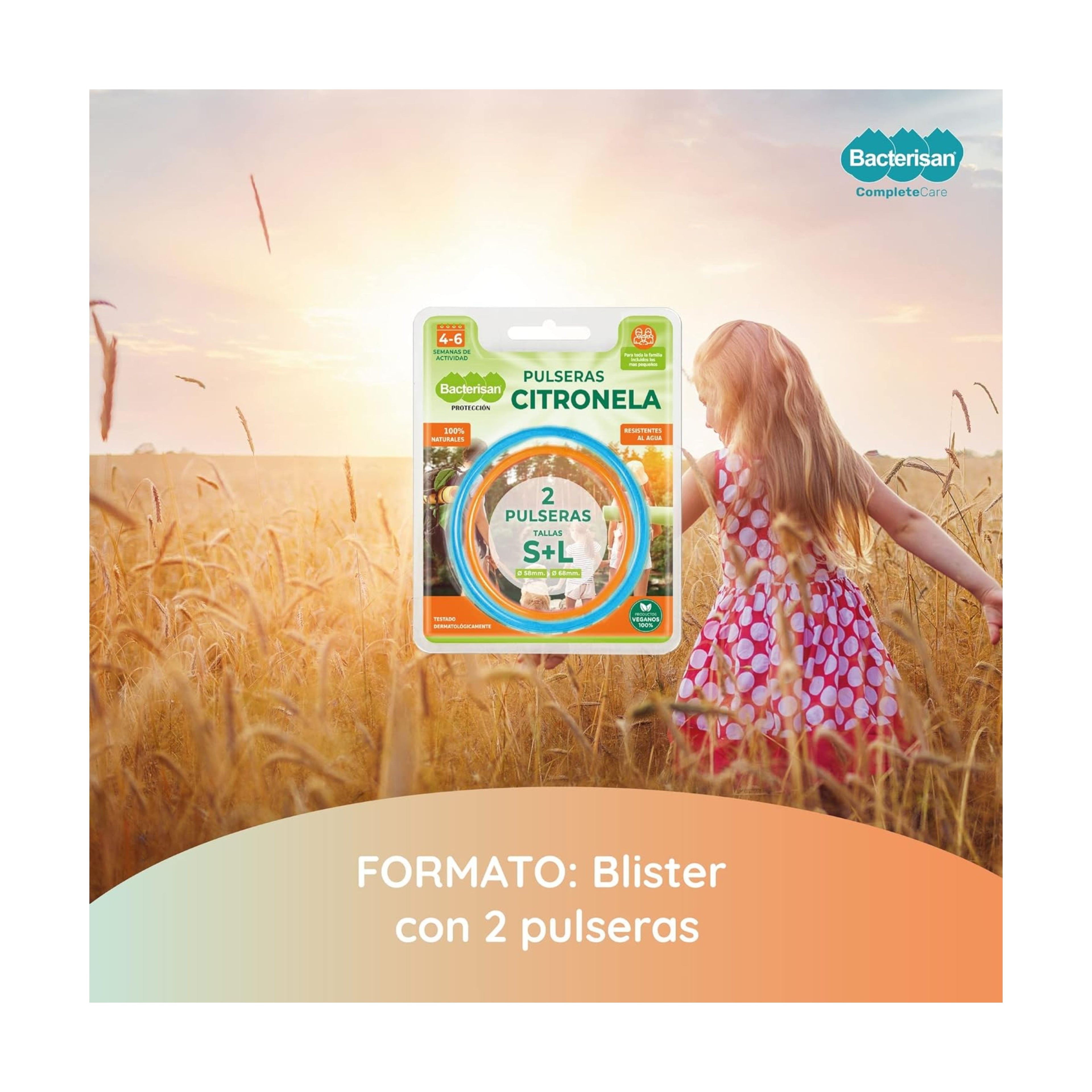 Bacterisan Pulseras Citronela 2 Uds