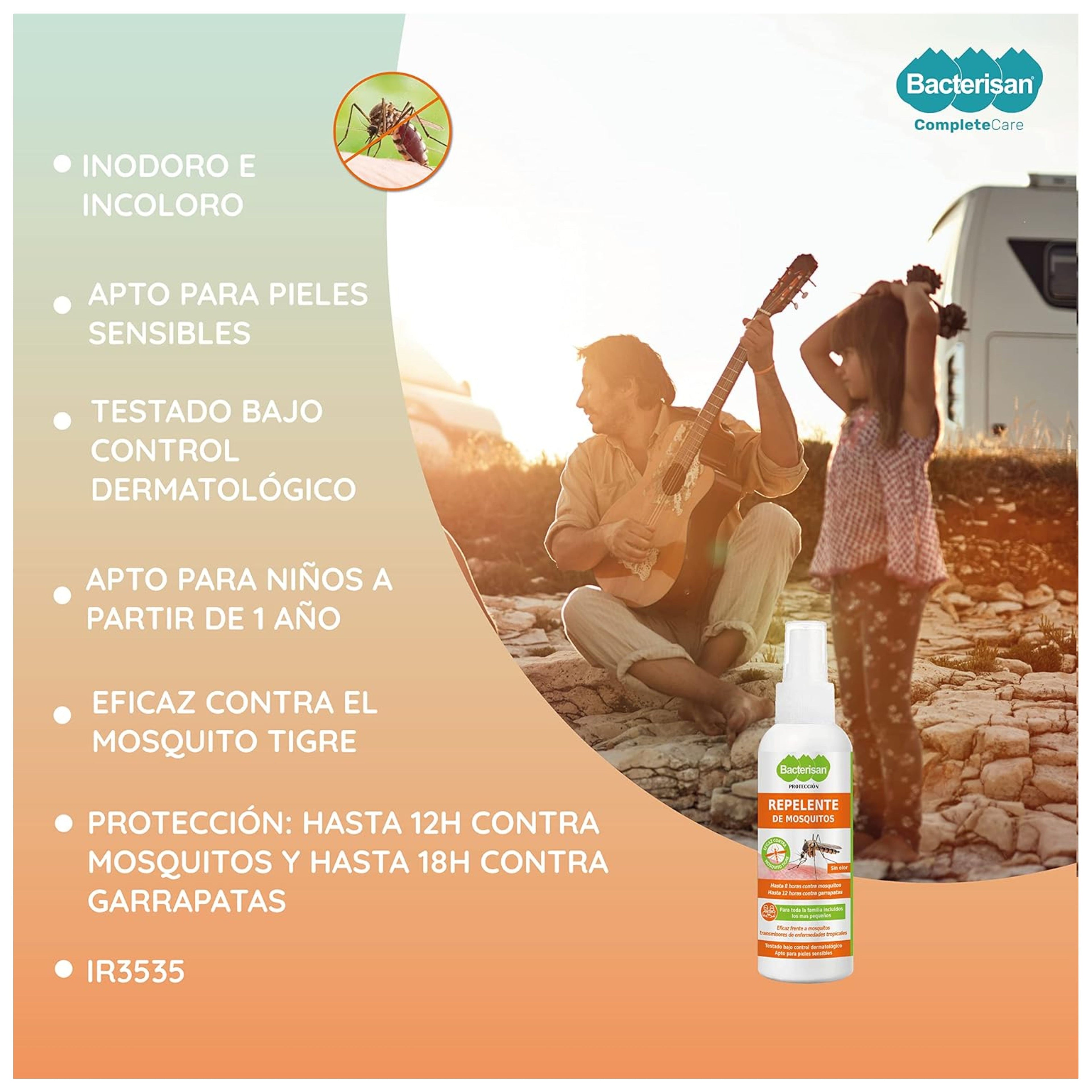 Bacterisan Repelente De Mosquitos Spray 100 Ml
