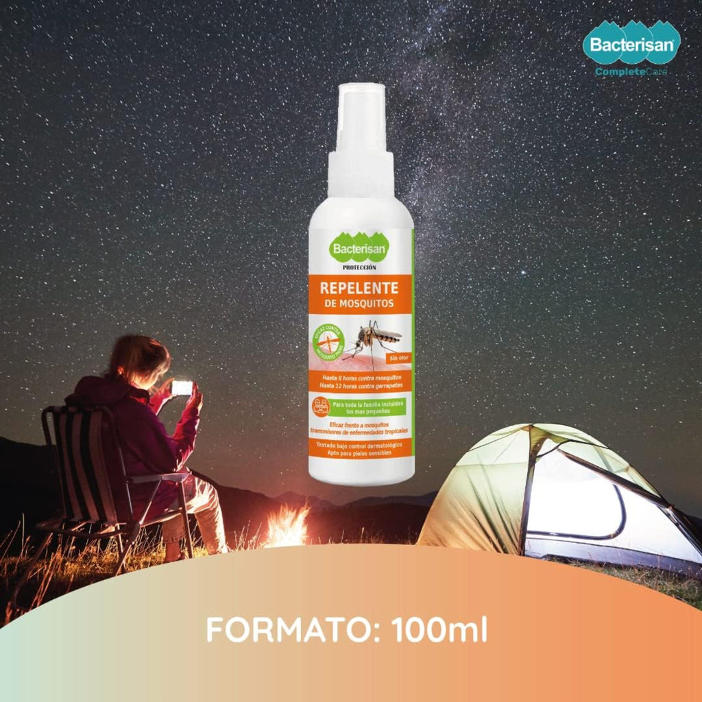 Bacterisan Repelente De Mosquitos Spray 100 Ml