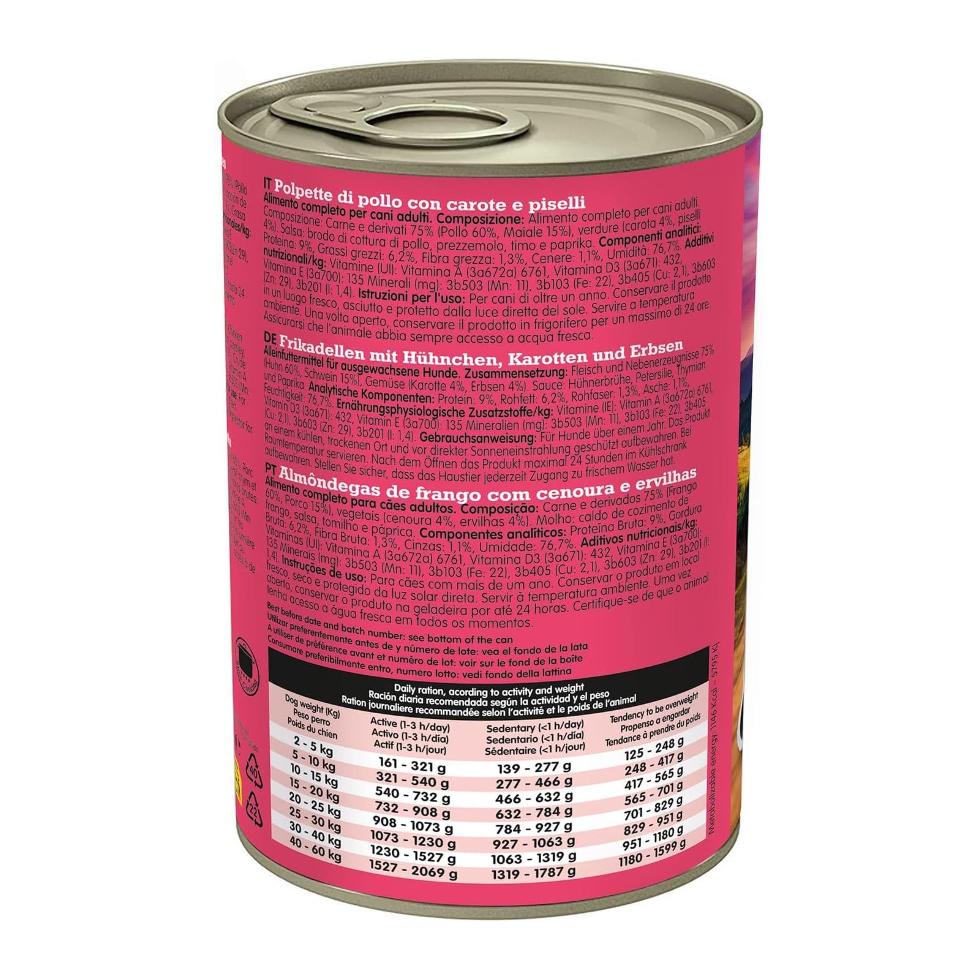 Albondigas Con Pollo & Zanahoria & Guisantes 400Gr