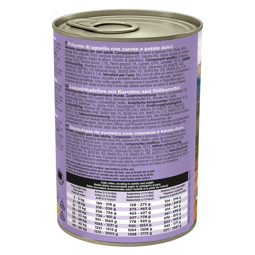 Albondigas Con Cordero & Zanahoria & Boniato 400 Gr