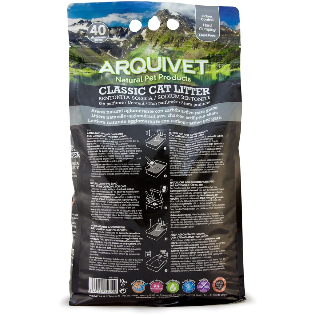 Arena Natural Bentonite Carbon Active 10 Kg