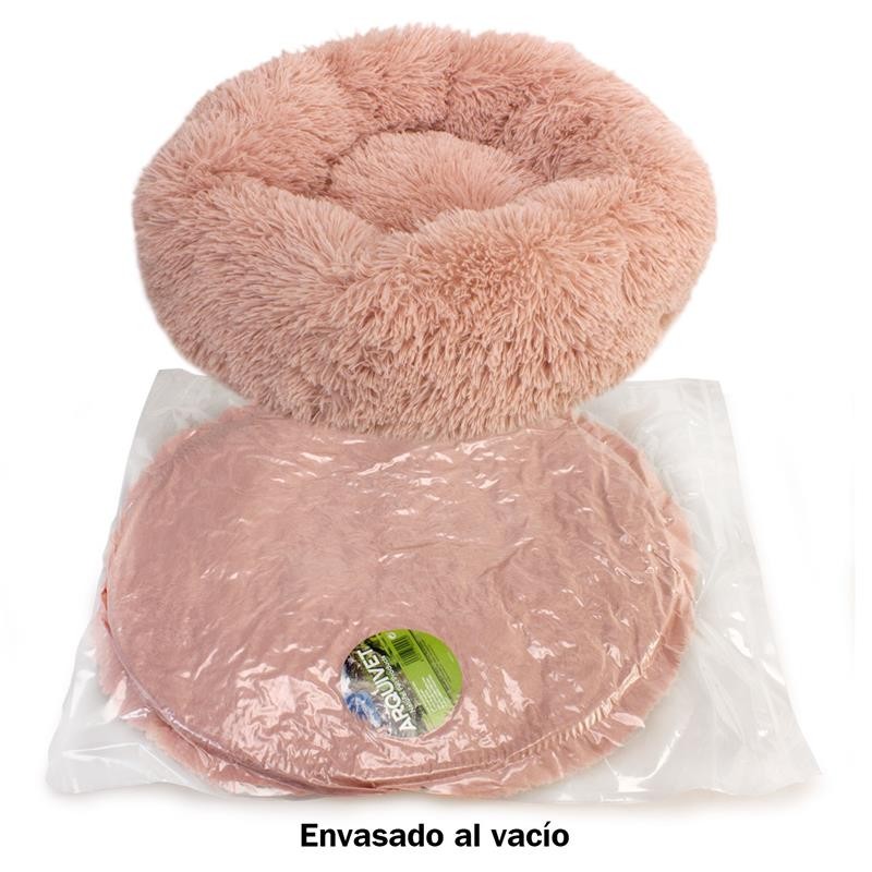 Cama Redonda Suave Rosa 50Cm