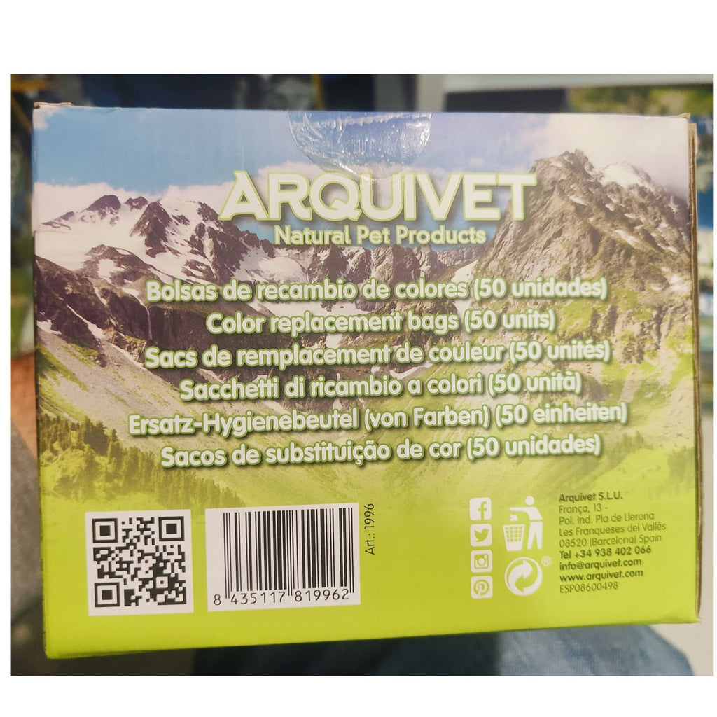 Bolsas Higienicas 50 Rollos X 20 Bolsas Arquivet