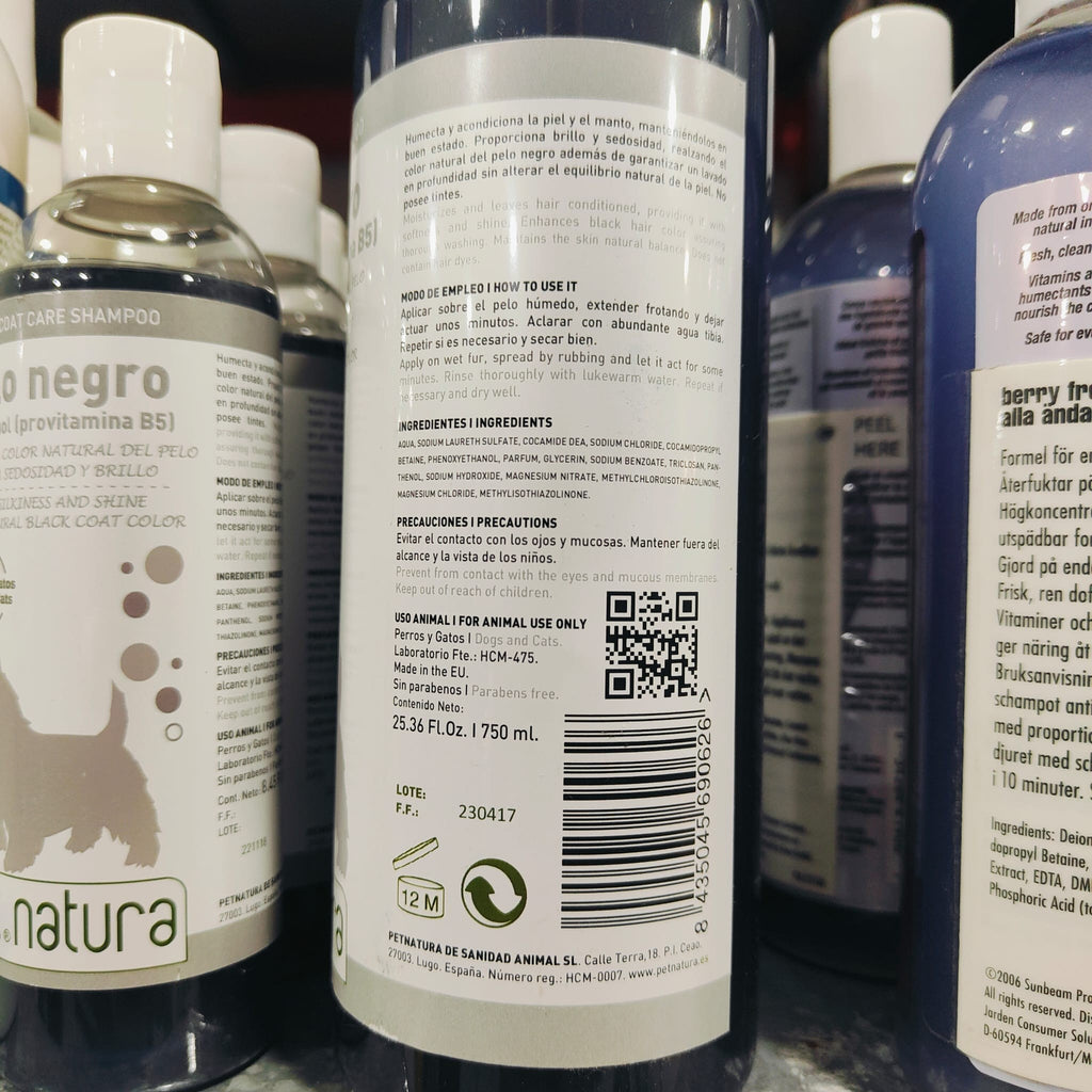 Champu Pelo Negro 750Ml. Petnatura