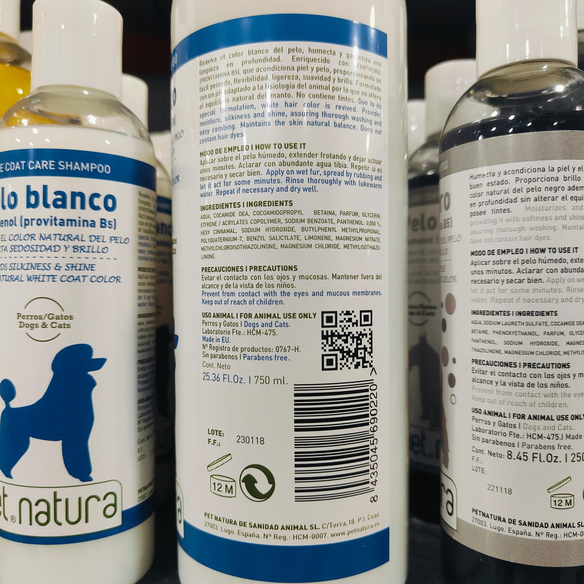 Champu Pelo Blanco 750Ml. Petnatura