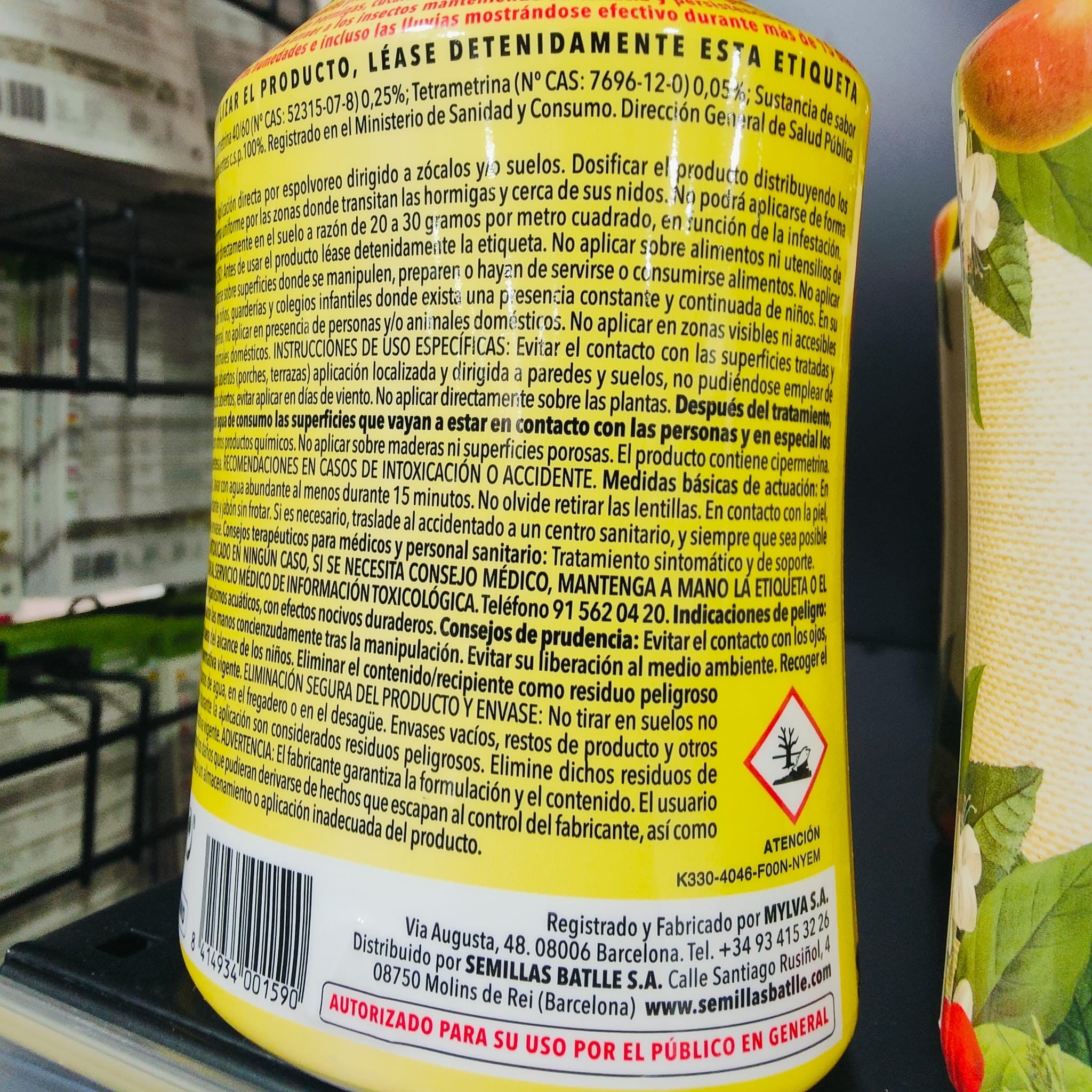 Anti Hormigas Talquera 500 Gramos