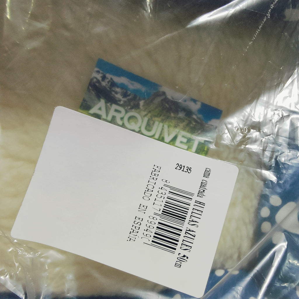 Cama Cuadrada Huellas Azules 50X45X17Cm