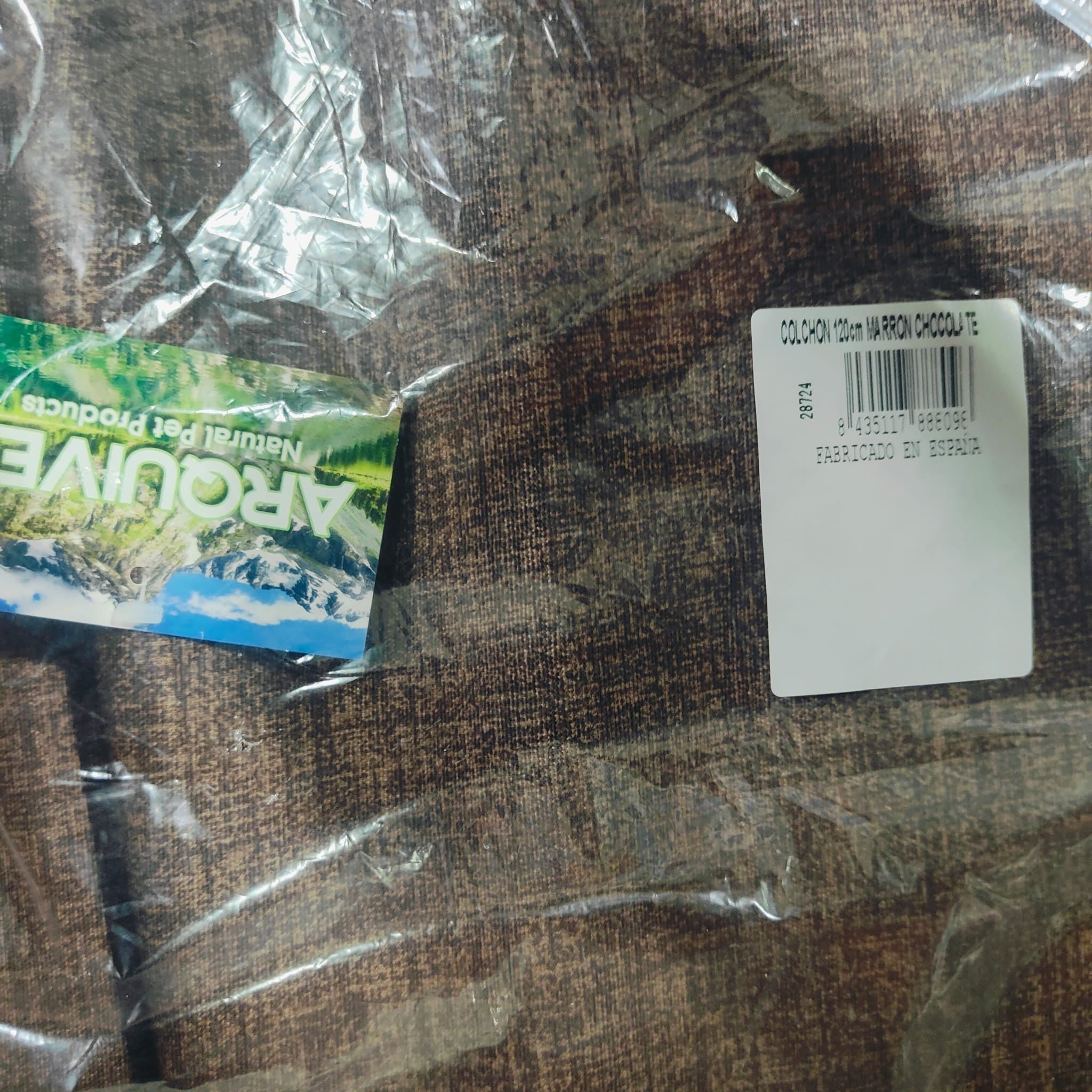 Colchon Marron Chocolate 120X80X20Cm