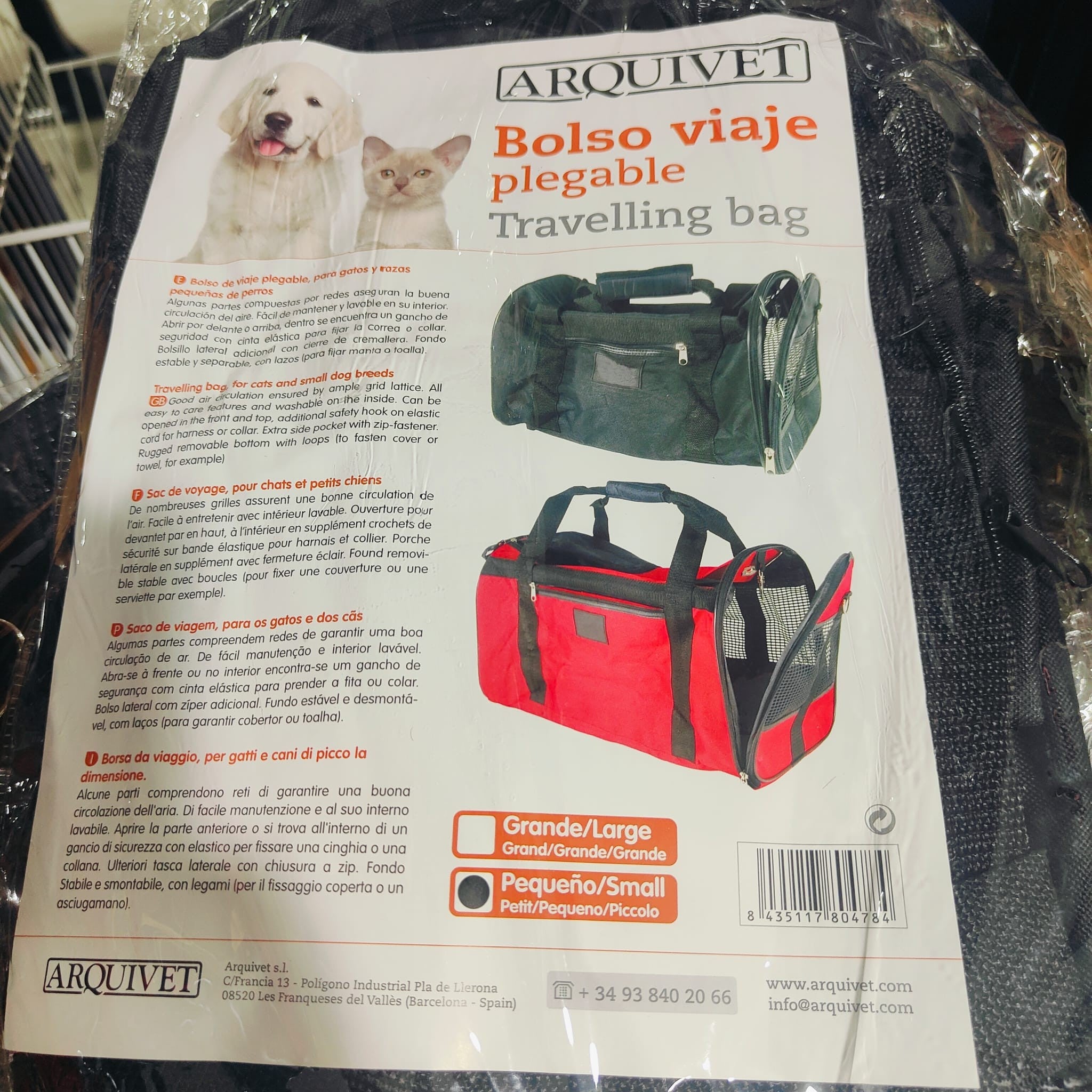 Bolso Viaje Plegable Peq. Negro