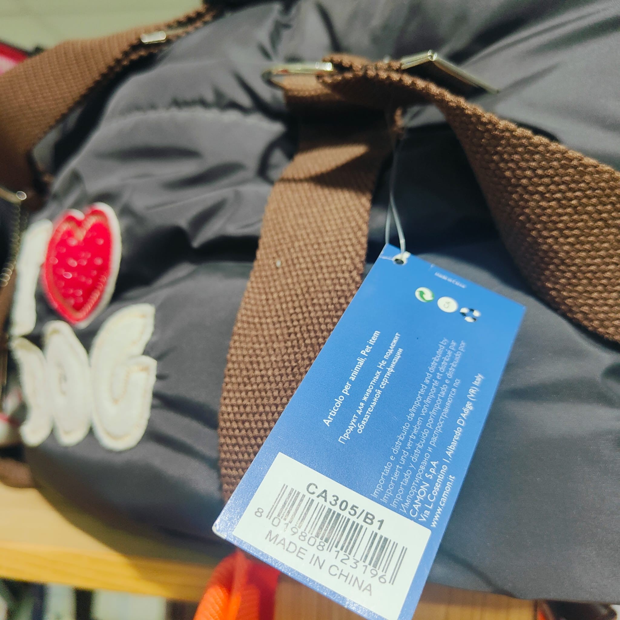 Bolso Transporte I Love Dog 51X28X24Cm