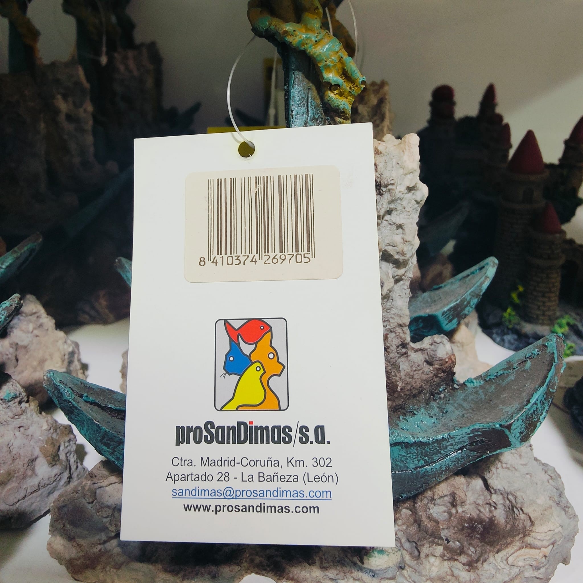 Ancla Con Roca Blanca