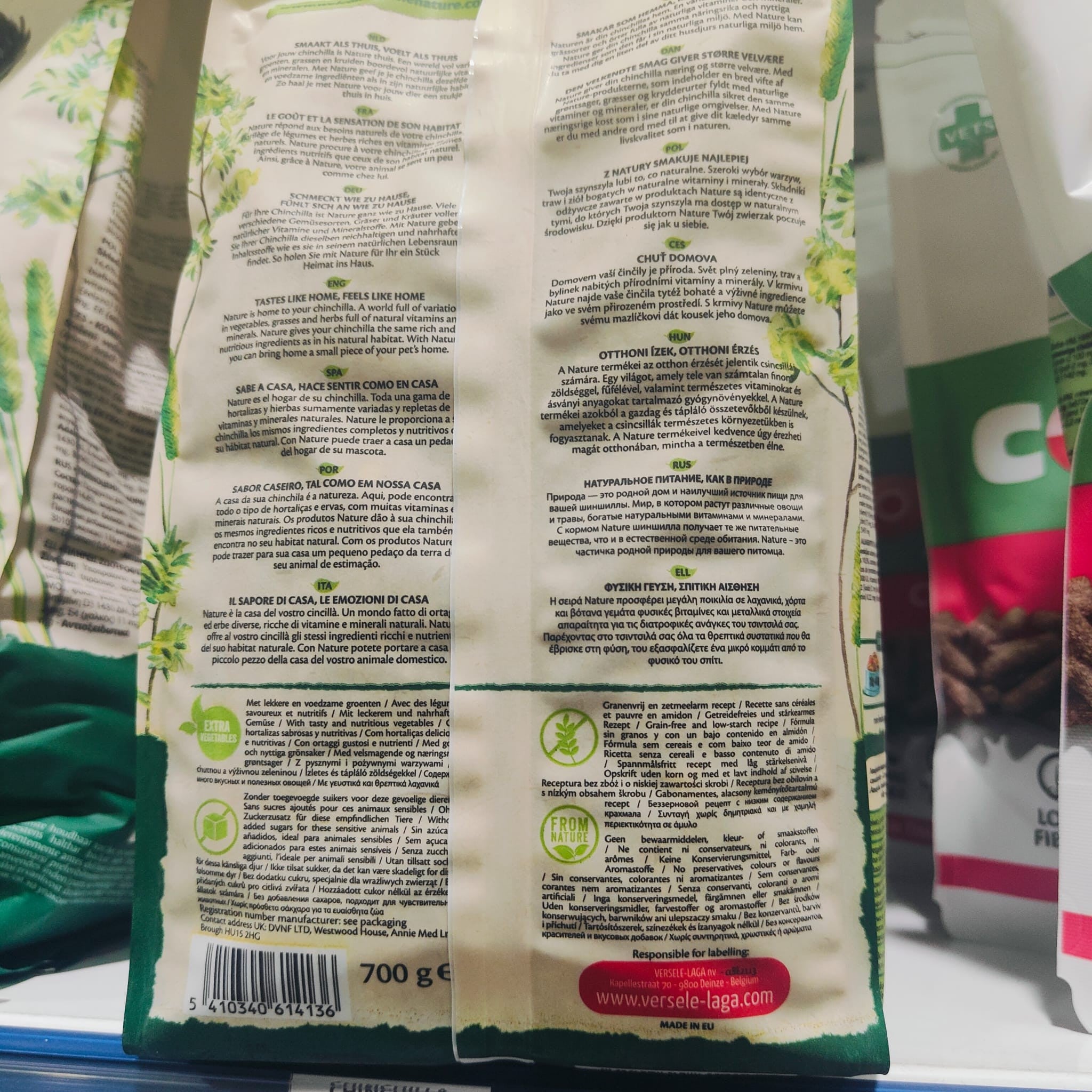 Chinchilla Nature 700Gr. Versele-Laga