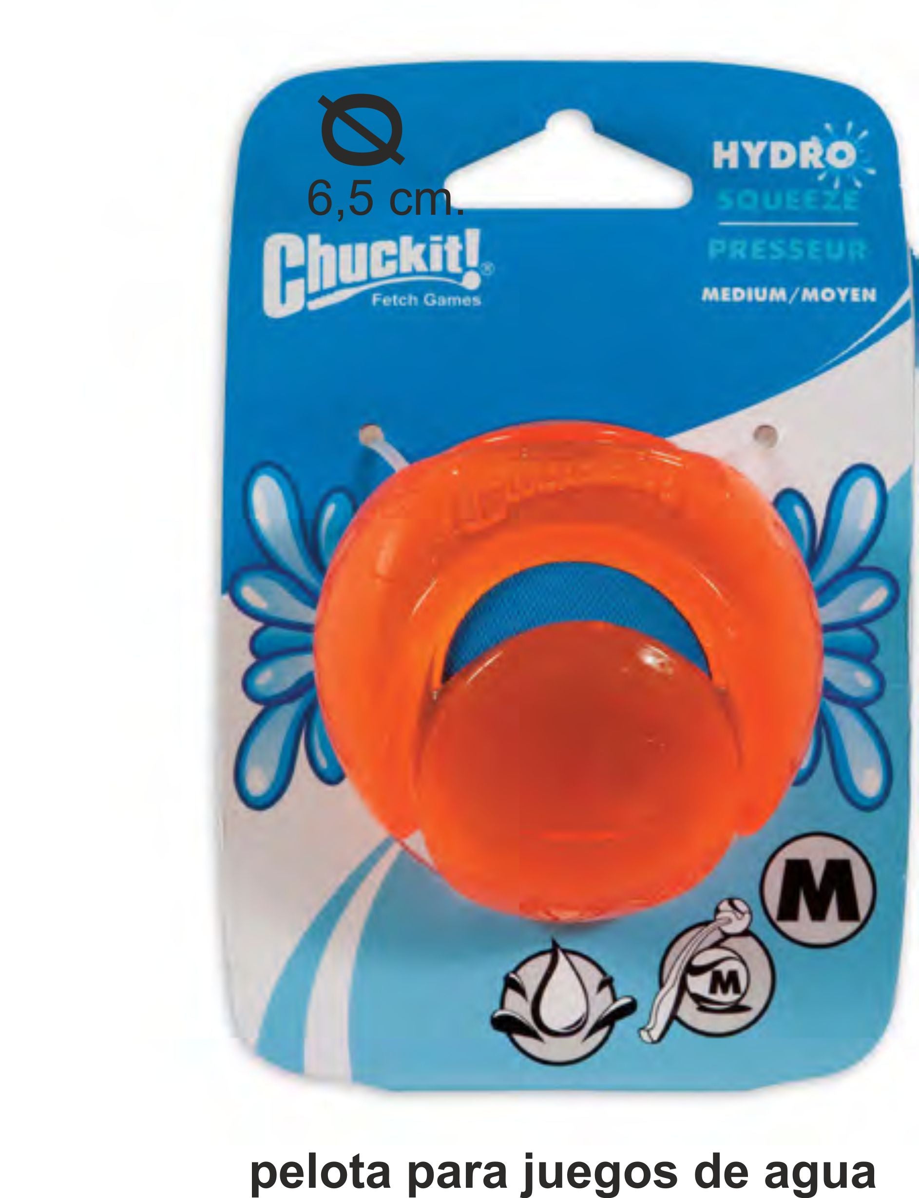 Chuckit Pelota Hydrosqueeze Mediana